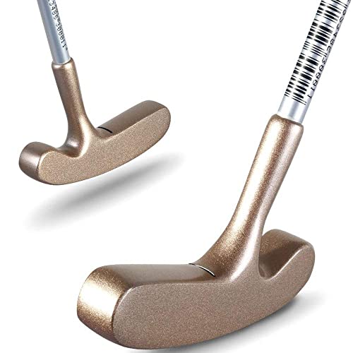 Two-Way Junior Golf Putters Children Golf Clubs Double Sided Putter for Kids 25" 27" 29" for 3-12Y Child - Golf Putters ((9-12Y)-Gold Head-Boys) -  AGARES