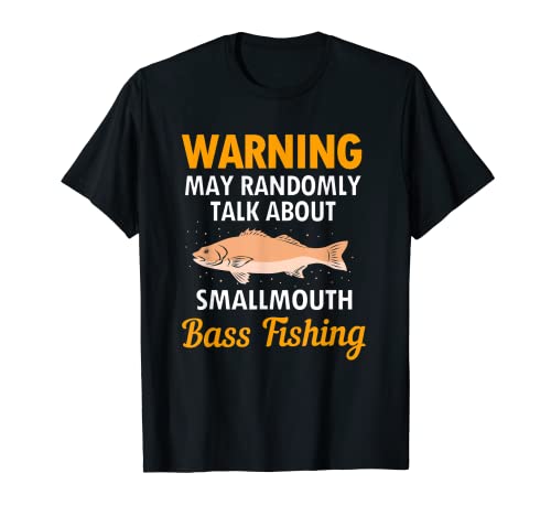 Divertido pescador Bass Fishing Smallmouth Bass Camiseta