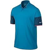 Nike Major Moment Commander Golf Polo 2015 CLOSEOUT LT Blue Lacquer/Blue Force/Daring Red/Wolf Grey...