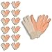 Cordova 2680 Standard Weight Gloves, Cotton Canvas, Hi-Vis Orange PVC Dots, Knit Wrist, Large, 12-Pack