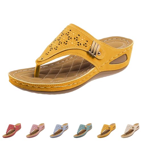 Slides Arch Support Womens, Orthopedic Sandals for Women,Women Summer Casual Comfortable Sandals，Ladies Beach Outdoor Slides Slippers Shoes4