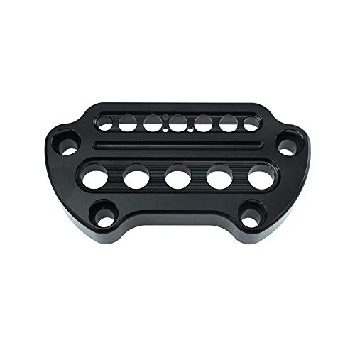 Image of Side Mount Instrument Bracket + Speedometer Cover for Sportster 93-20 | Black Relocation Cover + Bracket for Harley Sportster XL Models 1993-2020 XL883 XL1200 Iron 883 Forty-Eight 72 48,Gloss