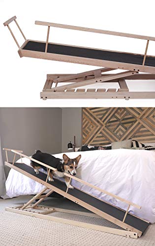 DoggoRamps - Bed Ramp for Small Dogs, Adjustable Height for All Bed Heights