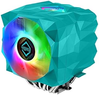 Iceberg Thermal IceSLEET X9 Dual AMD Threadripper PRO & Ryzen Threadripper High Performance CPU Cooler 9 Heat Pipe Twin Tower Nickel Plating Addressable RGB ARGB 120mm 140mm PWM Fan Set Max TDP 280