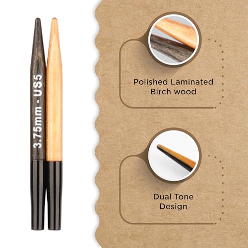 Image of Knitter's Pride Day & Nite Mini Interchangeable Circular Needles 2 inch inch (5cm) - US Size 5 (3.75mm)