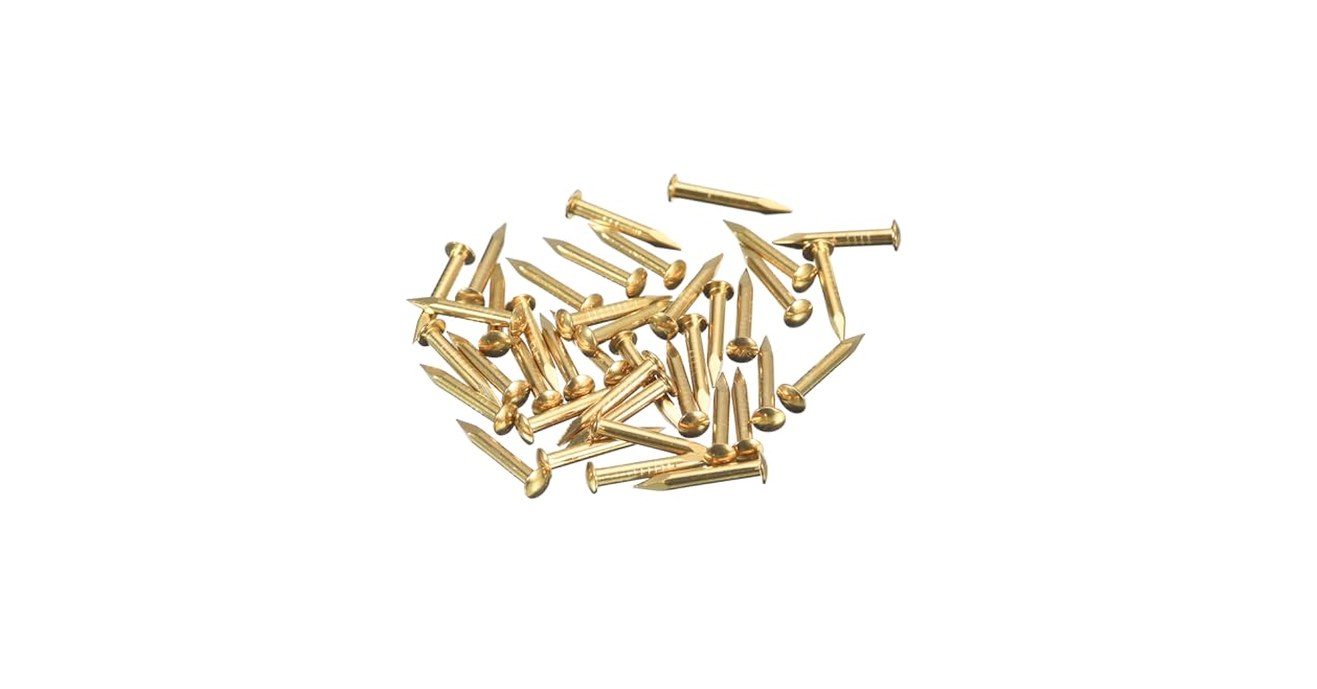 Sourcing Map 140Pcs Small Tiny Nails 2x15mm (DXL) Tiny Brass Nails