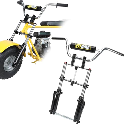 Image of Mini Bike Front Suspension Fork Kit Compatible with Monster Mega Moto 80cc 105cc Motovox MBX10 MBX11 Coleman CT100U Baja GMB100 TrailMaster Storm 200 Parts 7 /8 Handlebar