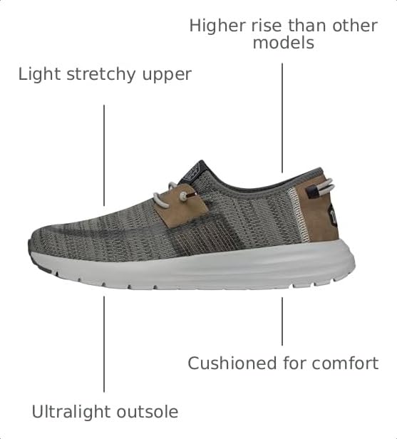 Image of HEYDUDE Men's Sirocco Neutrals Slip On Sneaker | Breathable Knit Upper