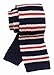 Rosiika Mens Red White Navy Slim cut Knit Neck Ties Unique Fashion Winter Smart Necktie for Husband