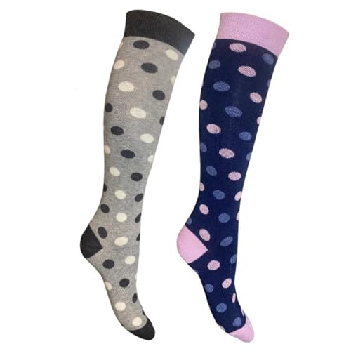 Image of Cotton Knee High Socks for Women Made in Italy, Long Socks for Women (One Size Fits All) Women Dress Socks