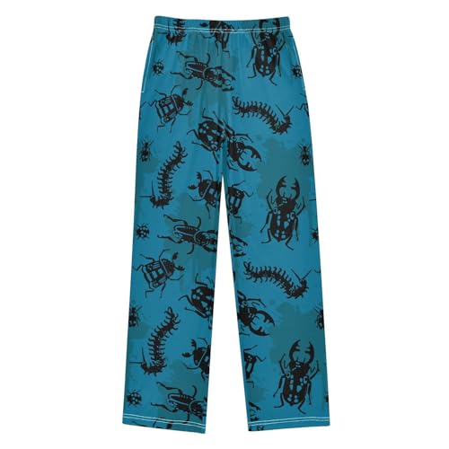 Pajamas Pants Soft Beetles Bugs Long Sleep Pjs Lounge Pajama Bottoms Elastic Waist with Pockets
