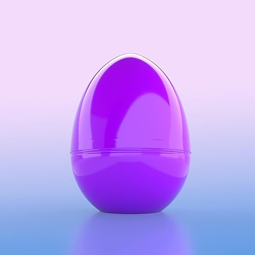 Miniatura 9 de The Dreidel Company Huevos de Pascua de plástico brillantes y coloridos, rellenos gigantes, perfectos para la caza de huevos de Pascua, huevos