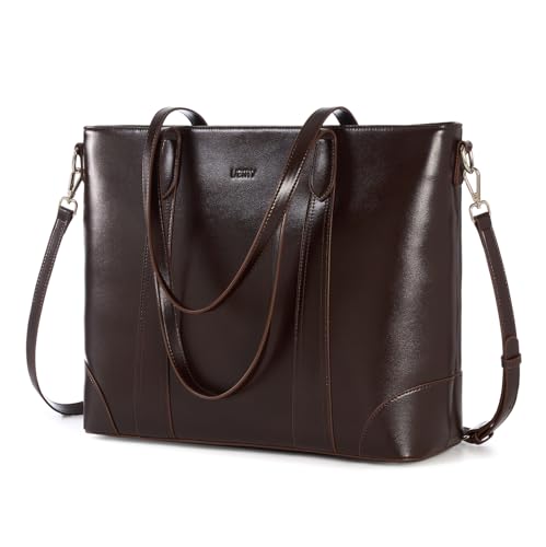 Bolso Tote de cuero para mujer, grande con múltiples bolsillos miniatura 1