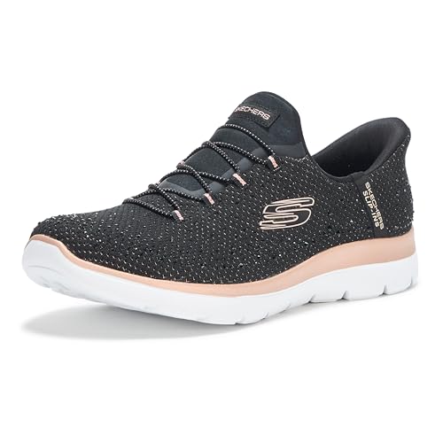 Skechers Women's Summits Brilliant Shine Hands Free Slip-ins Sneaker