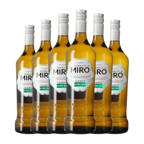 Vermut Jordi Miró Extra Dry Extra Seco 1 L (Caja de 6 Botellas de 1 L)