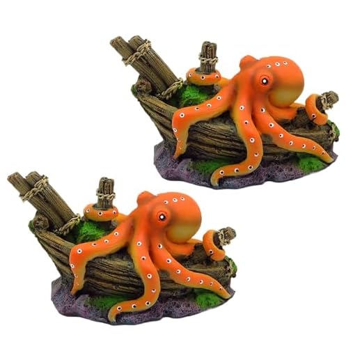 Exquisite Octopus Aquarium Landscape Ornament