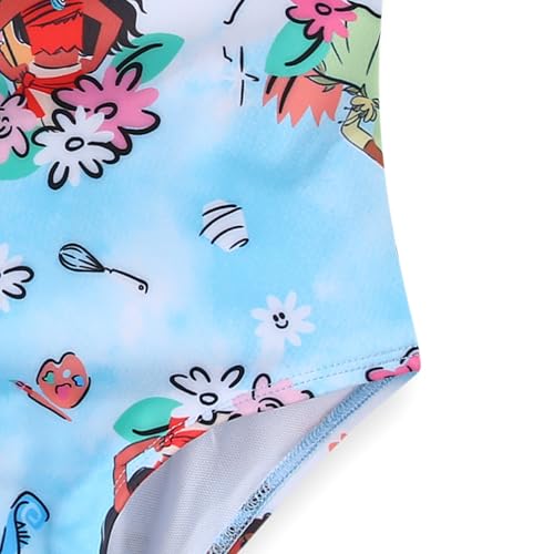 Image of Disney Princess Moana Girls Swimsuit UPF 50+ One Piece Bathing Suit for Toddler and Big Kids