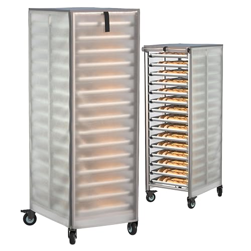 Commercial Bread Rack Cover with Zipper (20-Tier)