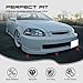 MagicDrift Front Bumper Lip Chin Spoiler, Compatible with 1996-1998 Honda Civic, JPTR Style PU Front Lower Splitter Protector, Unpainted Black, 1PC