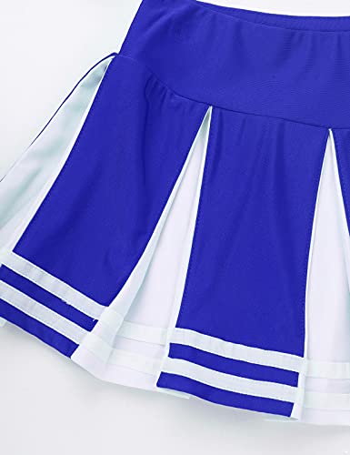 Disfraz completo juvenil para niñas azul y blanco miniatura 6