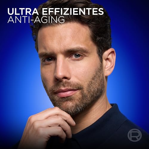 L'Oréal Men Expert Gesichtscreme gegen Falten für Männer, Anti-Aging Feuchtigkeitspflege für müde und matte Haut, Gel-Creme für Herren mit Hyaluronsäure und Tri-Peptide, Power Age, 100 ml