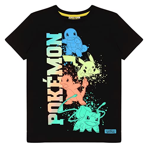 Popgear Camiseta Pokemon Black Kids Pok200067 Moda, Negro, 5-6 años para Niños