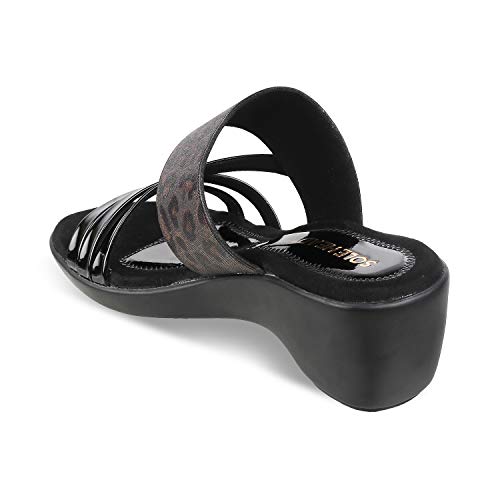 Image of SOLE HEAD Black Heels Women Sandal
