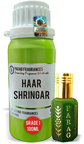 Parag Fragrances Haar Shringar Attar 100Ml (With Empty Fancy Bottles) Natural Attar/Long Lasting Attar/Bhapka Processed Attar For Clothes And Religious Use