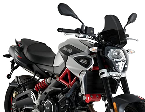 Nakedbike-Scheibe kompatibel mit Aprilia Shiver 900 17-20 dunkel getönt Puig NG Sport