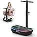 4D PRO Vibrationsplatte, EvoSpark 7-in-1 Vibrationsplatte Testsieger 2025 mit 900W Dreifachmotorsystem, Ganzkörper-Vibrationsplatte mit 9 coolen LED-Lichtern,550 LBS Kapazität für Home Workout
