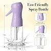 RMNJPW 3Pcs Continuous Spray Bottles For Hair,Ultra Fine Mister for Hair Styling, Plants, Cleaning, Salon, Misting & Skin Care(200ml/6.8oz Green+Pink+Purple) #1