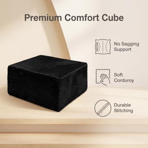 Image of Modular Cloud Sectional Sofa, Oversized Corduroy Boneless Couch | Luxury Comfort, Deep Seat, Couches for Living Room and Apartment, No Assembly Required