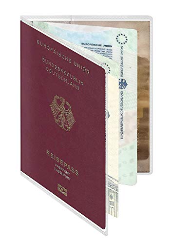 Passport Covers 5 Pack, Clear Plastic Passport Protector, Transparent Frosted Protective Passport Holders For Standard Size Passports Rfid Id Card Covers Travel Organizer Accessories For Women Men #TOP2