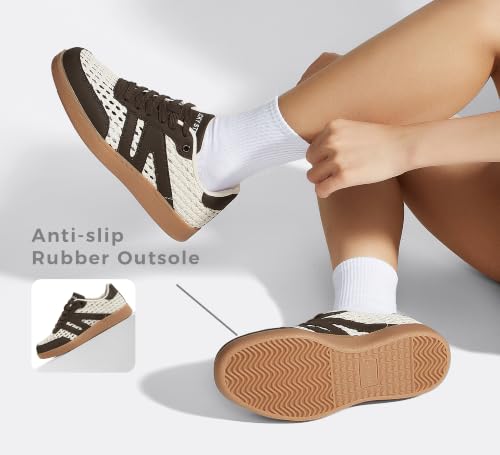 Image of LUCKY STEP Women Retro Gum Sole Fashion Sneakers