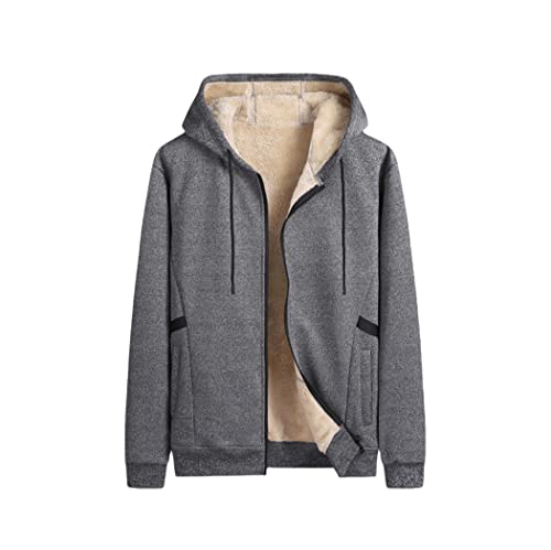 Ensemble d'hiver homme laine d'agneau contre le froid intense gris