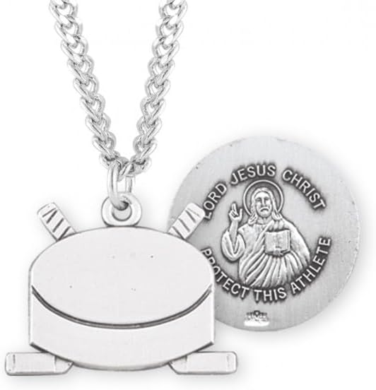 Tiley & Bells Lord Jesus Christ Sterling Silver Hockey Athlete Medal