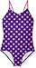 Kanu Surf Big Girls' Suzie Polka Dot 1-Pc Swimsuit, Purple, 14
