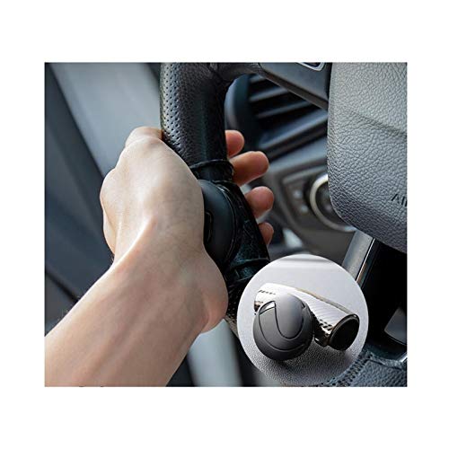 Saladplates-LXM Spinner del Volante para veh�culos, Mango de Potencia f�cil de Manejar, Perilla de Volante Compatible con Accesorios de Volante Honda N uno (Color : Black)