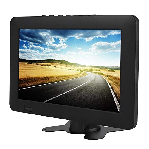 Junluck TV Digital Portátil, 9,6 Pulgadas TV Portátil Analógica Digital, ISDB-T 16:9 Mini Reproductor de Televisión Recargable con Soporte de Altavoz Incorporado para Habitación/Cocina/Coche