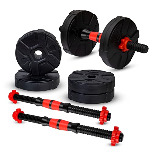 FitBox Sports Alloy Steel X Factor 5Kg Dumbbells Set With Weight Plates & Dumbbell Rods For Home Gym & Strength Training, Black (B0C17LH15Z) Amazon Price History, Amazon Price Tracker