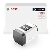 Bosch Smart Home Heizkörperthermostat II [+M], smartes Thermostat, Flexible Nutzung im Bosch Smart Home System oder herstellerübergreifend in Matter Systemen, anthrazit