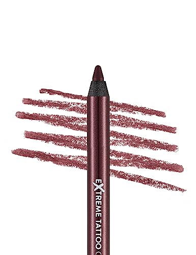 Miniatura 2 de Flormar Extreme Tattoo Gel Pencil con glitter – Lápiz de ojo resistente al agua – Alta pigmentación, larga duración, waterproof – Eyeliner para maquillaje de ojos, 005 Very Berry