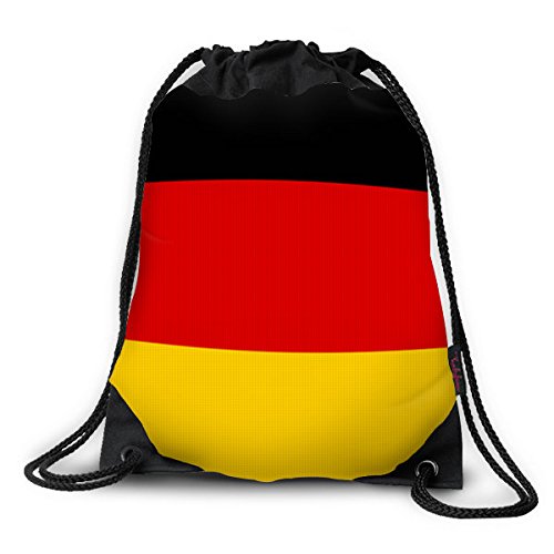 FUNKYLICIOUS Drawstring Bag German Flag Design (Multicolour) Amazon