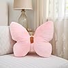 Ytterbium Cute Butterfly Shaped Plush Pillow, Soft Decorative Throw Pillow for Bedroom & Living Room, Cozy Home Decor Cushion (Light Pink) #2