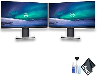 Dell P2719H 27" 16:9 Ultrathin Bezel IPS Dual Monitor Set with Deluxe Cleaning