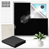 FICOFISE Fenster Verdunkelung Magnetisch 420D Oxford,200 x 150cm Verdunklungsrollo Ohne Bohren,100% Verdunklungsstoff Sonnenschutz Hitzeschutz für Dachfenster Camper, Urlaub