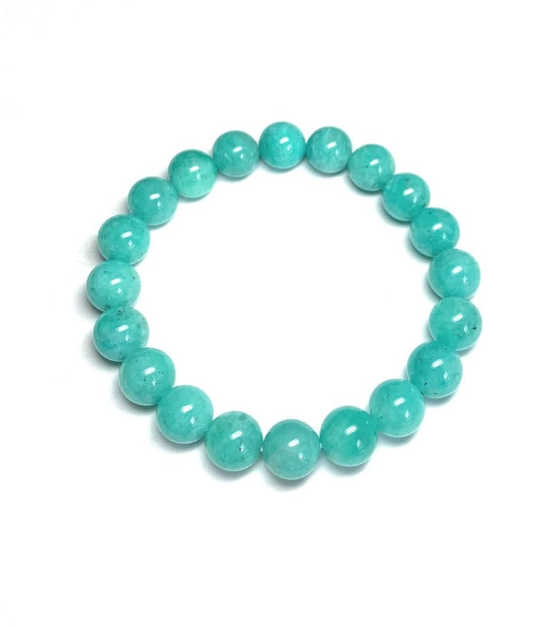 Bracelet d'empilement amazonite véritable soulagement stress