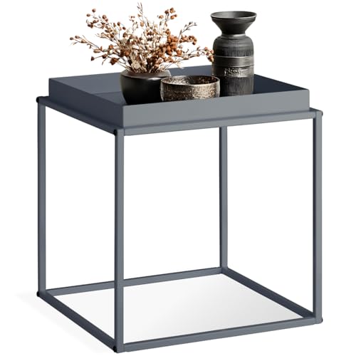tectake® Metall Beistelltisch, Couchtisch, Nachttisch, Beistelltisch Couch...