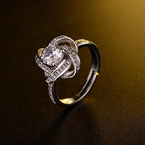 Image of Mahi Colorful Crystsal Studded Adjustable Finger Ring Combo for Women (PACO1105158PR)