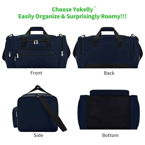 Image of Sports Duffel Bag 20 inch for Travel Gym - Navy Blue